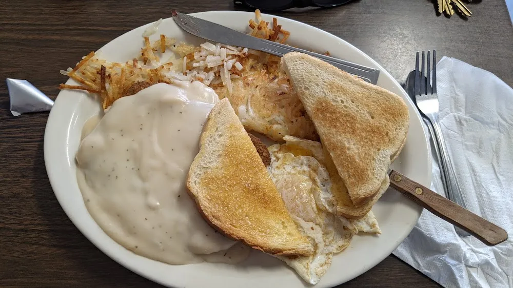 Country Fried Steak and Eggs